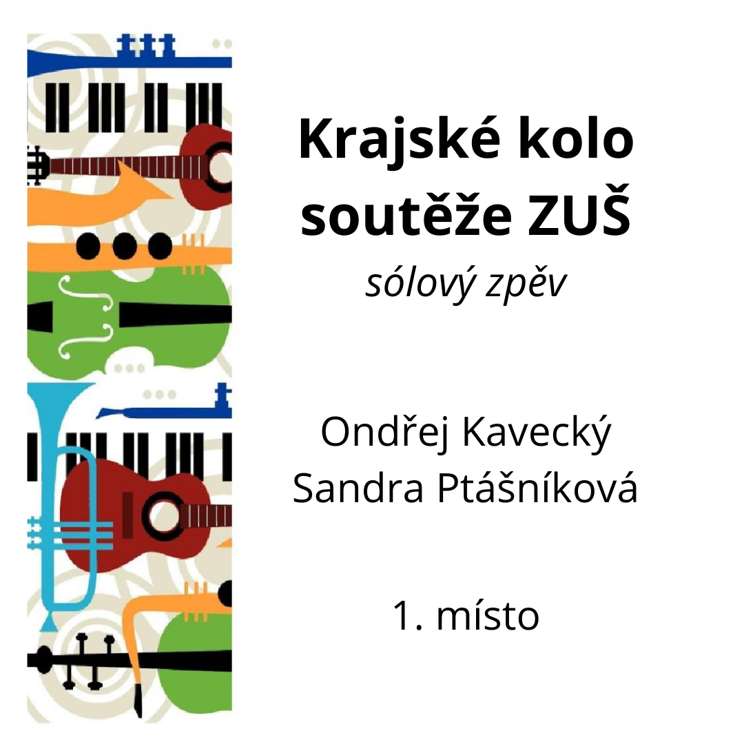 první místo v krajském kole soutěže zuš